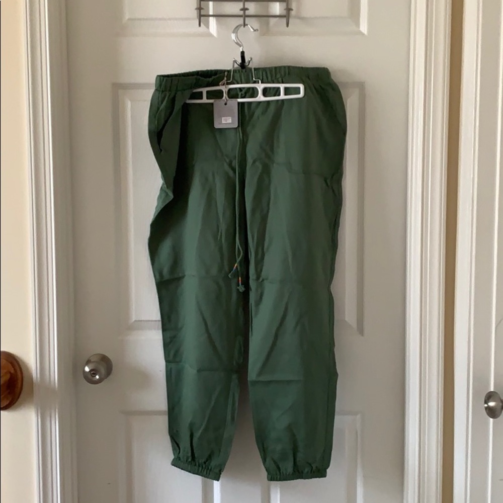 Matilda Jane pants/joggers; size L; sage green